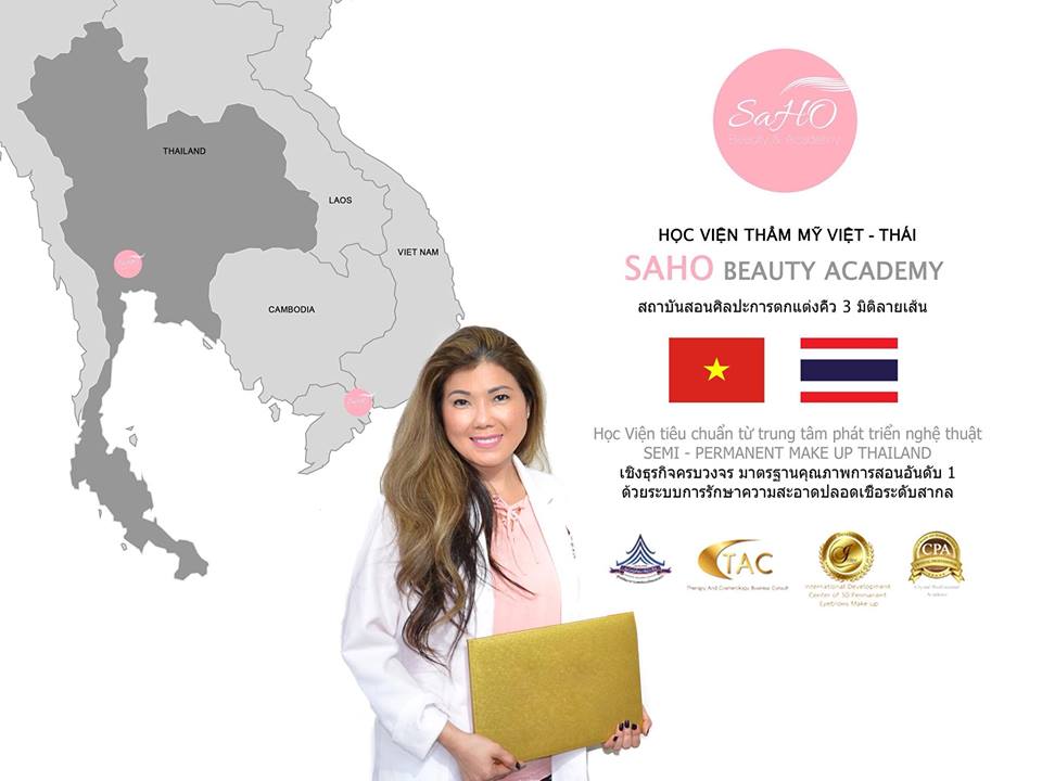Học phun xăm thẩm mỹ Quận 10 theo công nghệ Thái Lan