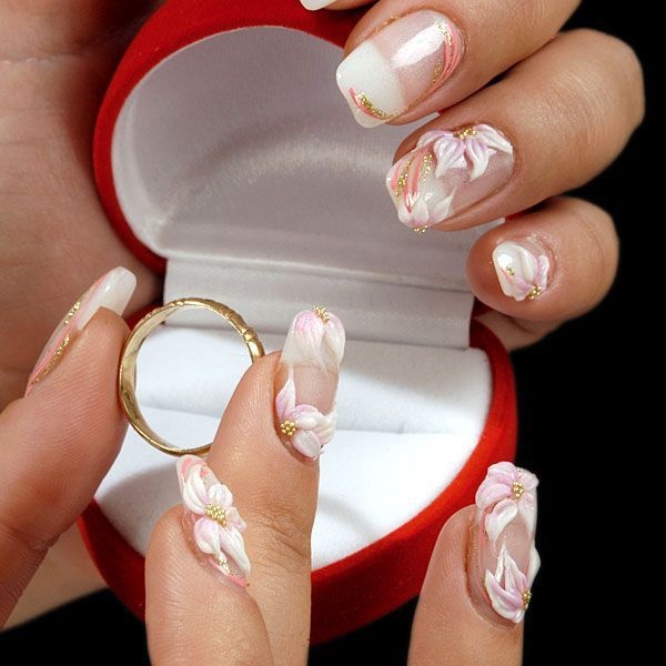 Những kiểu nail tuyệt đẹp cho cô dâu trong ngày cưới